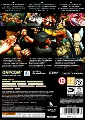 Street Fighter x Tekken (USA) box cover back